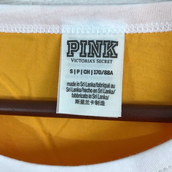 NEW Victoria’s Secret PINK Golden Glow Campus Tee - Picture 5 of 8